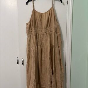 Old Navy Tan Sleeveless Dress
